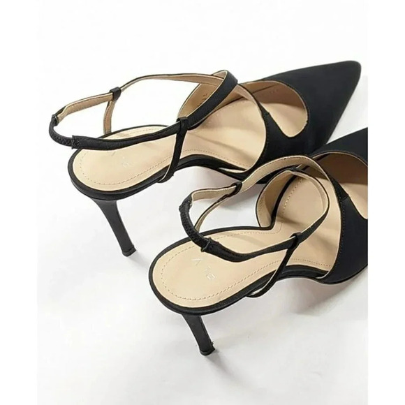 Pour La Victoire Women's Cerry Satin Slingback Heel Pumps Size 10 M (MSRP $245) - Picture 7 of 12